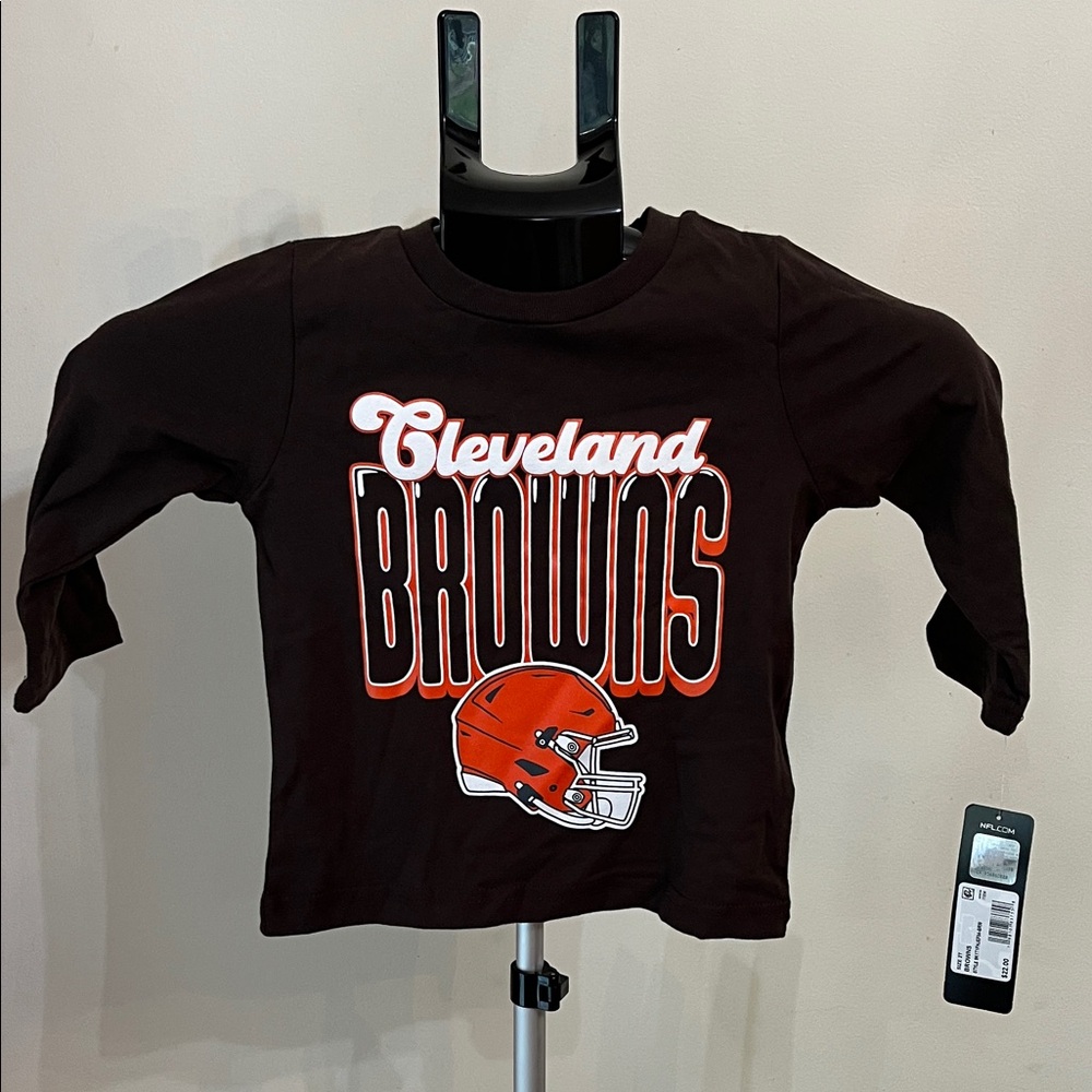 NWT NFL Cleveland Browns Kids Long Sleeve Shirt